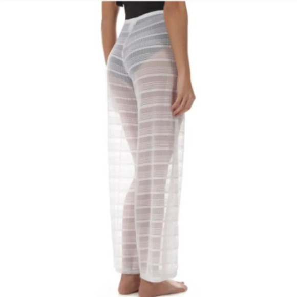 Jordan Taylor Sz Medium Beachwear Swim coverup Sheer  Pull-On Pants - Picture 6 of 8